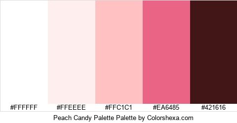 Peach Candy Palette Colors Logo