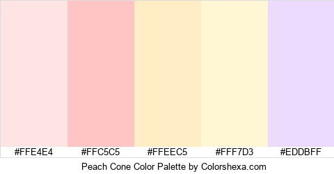Peach Cone Color Colors Logo
