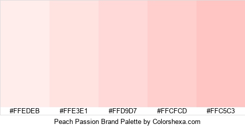 Peach Passion Brand Colors Logo