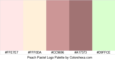 Peach Pastel Logo Colors Logo