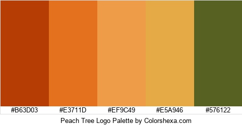 Peach Tree Logo Colors Logo