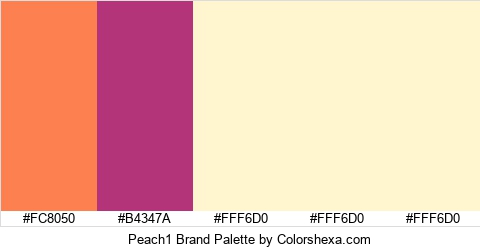 Peach1 Brand Colors Logo