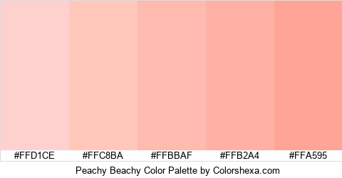 Peachy Beachy Color Colors Logo