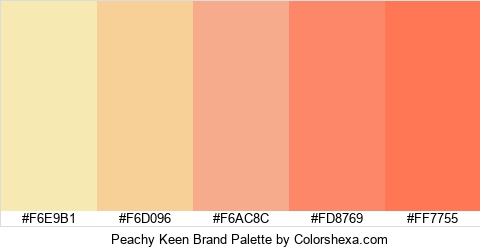 Peachy Keen Brand Colors Logo