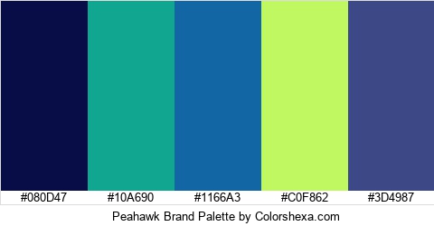 Peahawk Brand Colors Logo
