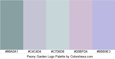 Peony Garden Logo Colors Logo