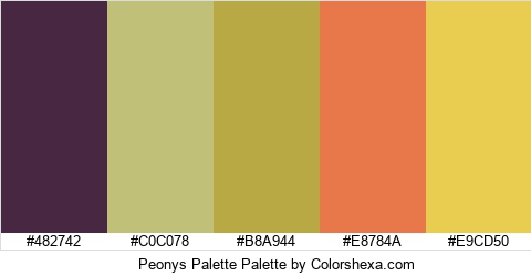 Peonys Palette Colors Logo