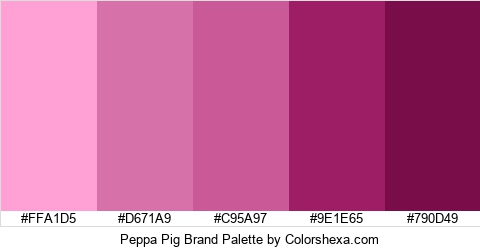 Peppa Pig Brand Colors Logo