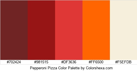 Pepperoni Pizza Color Colors Logo