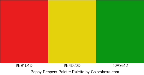 Peppy Peppers Palette Colors Logo
