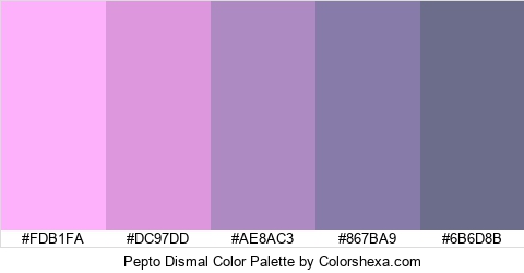 Pepto Dismal Color Colors Logo