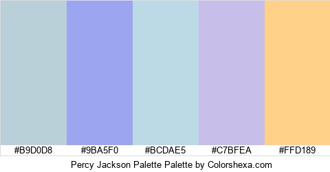 Percy Jackson Palette Colors Logo