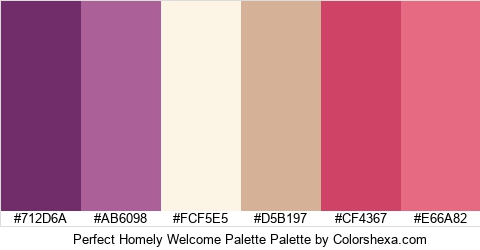 Perfect Homely Welcome Palette Colors Logo
