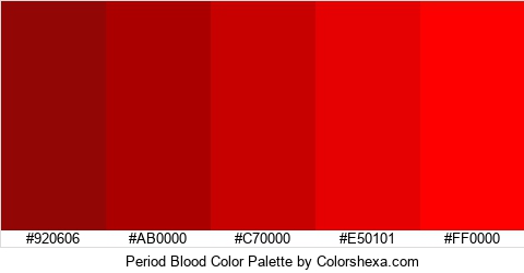 Period Blood Color Colors Logo