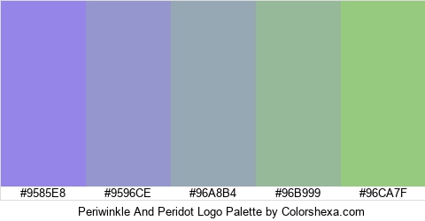 Periwinkle And Peridot Logo Colors Logo