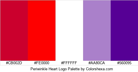 Periwinkle Heart Logo Colors Logo