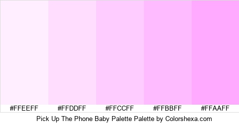 Pick Up The Phone Baby Palette Colors Logo