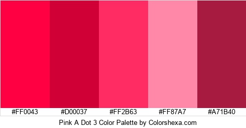 Pink A Dot 3 Color Colors Logo