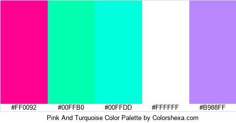 Pink And Turquoise Color Colors Logo