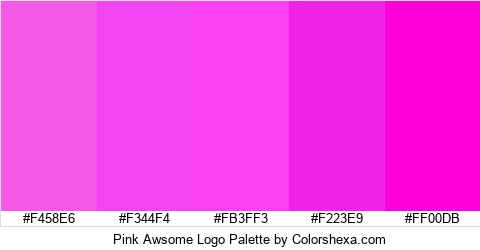 Pink Awsome Logo Colors Logo