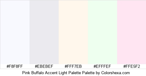 Pink Buffalo Accent Light Palette Colors Logo