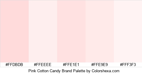 Pink Cotton Candy Brand Colors Logo