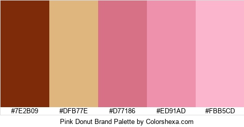 Pink Donut Brand Colors Logo