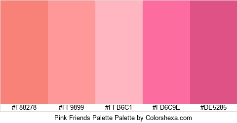 Pink Friends Palette Colors Logo