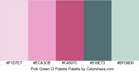 Pink Green Cl Palette Colors Logo