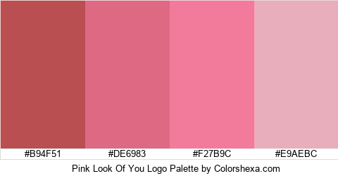 Pink Look Of You Logo Colors Logo
