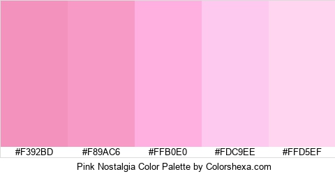 Pink Nostalgia Color Colors Logo