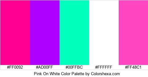 Pink On White Color Colors Logo