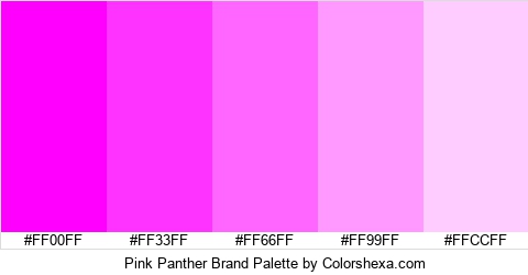 Pink Panther Brand Colors Logo