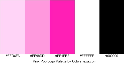 Pink Pop Logo Colors Logo