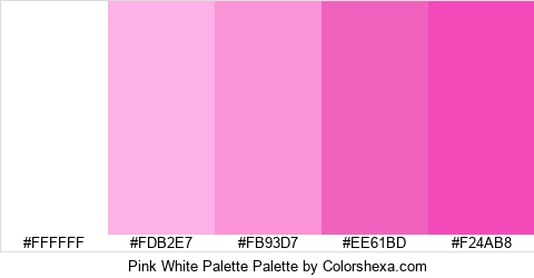 Pink White Palette Colors Logo