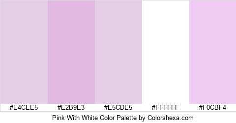 Pink With White Color Colors Logo