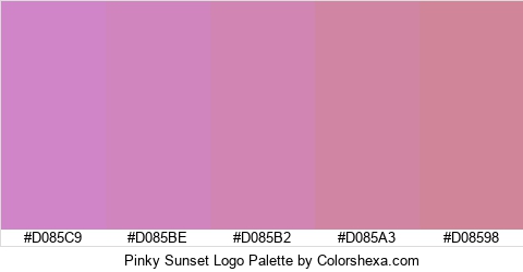 Pinky Sunset Logo Colors Logo