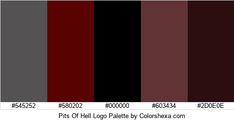Pits Of Hell Logo Colors Logo