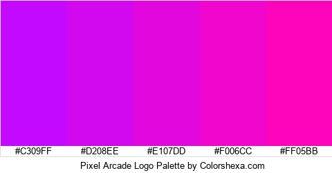 Pixel Arcade Logo Colors Logo