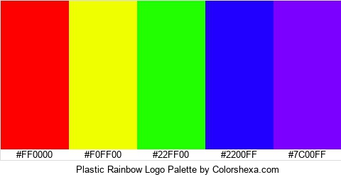 Plastic Rainbow Logo Colors Logo