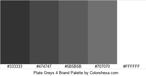 Plate Greys 4 Brand Colors Logo
