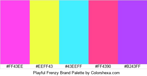 Playful Frenzy Brand Colors Logo