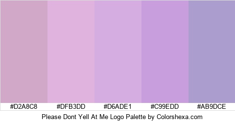 Please Dont Yell At Me Logo Colors Logo