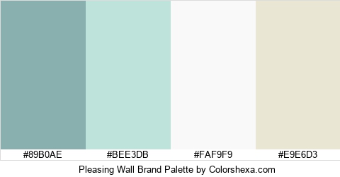 Pleasing Wall Brand Colors Logo