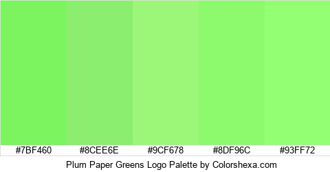 Plum Paper Greens Logo Colors Logo