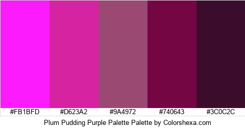 Plum Pudding Purple Palette Colors Logo