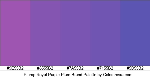 Plump Royal Purple Plum Brand Colors Logo
