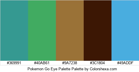 Pokemon Go Eye Palette Colors Logo