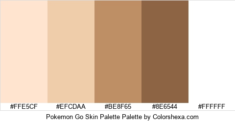 Pokemon Go Skin Palette Colors Logo