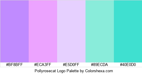 Pollyrosecat Logo Colors Logo
